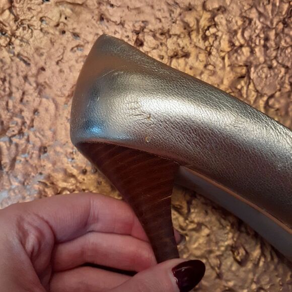 Guess By Marciano Patent Leather Peep Toe Heels - Picture 8 of 14